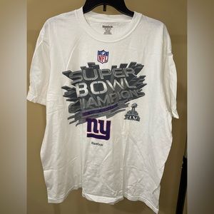 Vintage New York Giants T-Shirt Men's Large Reebok Super Bowl Champions